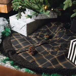 Dixxon Flannel Tinsel Christmas Tree Skirt